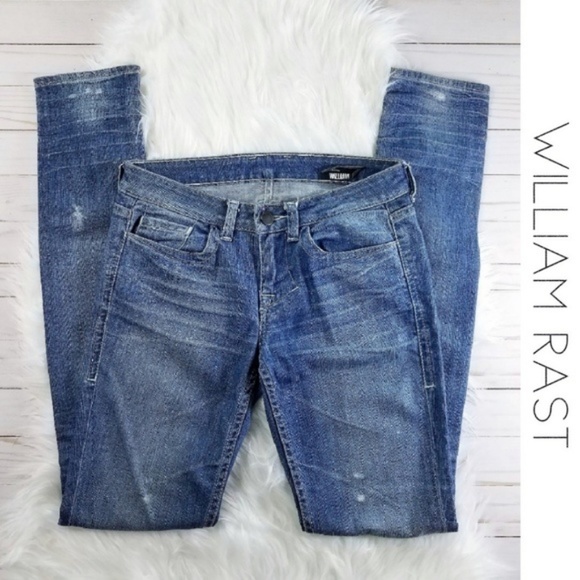 William Rast Denim - WILLIAM RAST Ultra Skinny Distressed Jeans Size 25